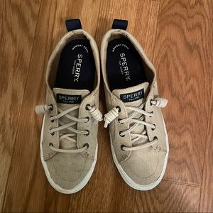Sperry Crest Vibe Washed Sneakers, Linen, 6